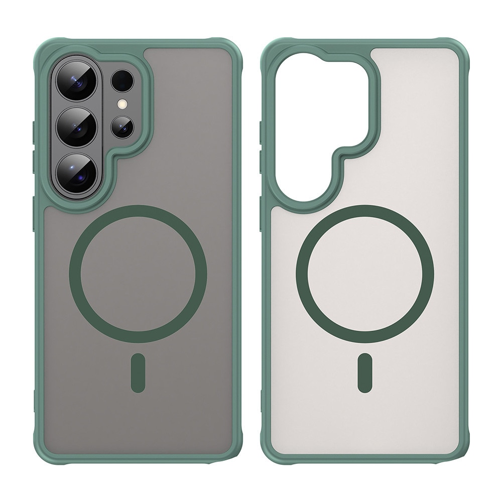 Husa Matte MagSafe pentru Samsung Galaxy S26 Ultra, protectie completa, contur Verde