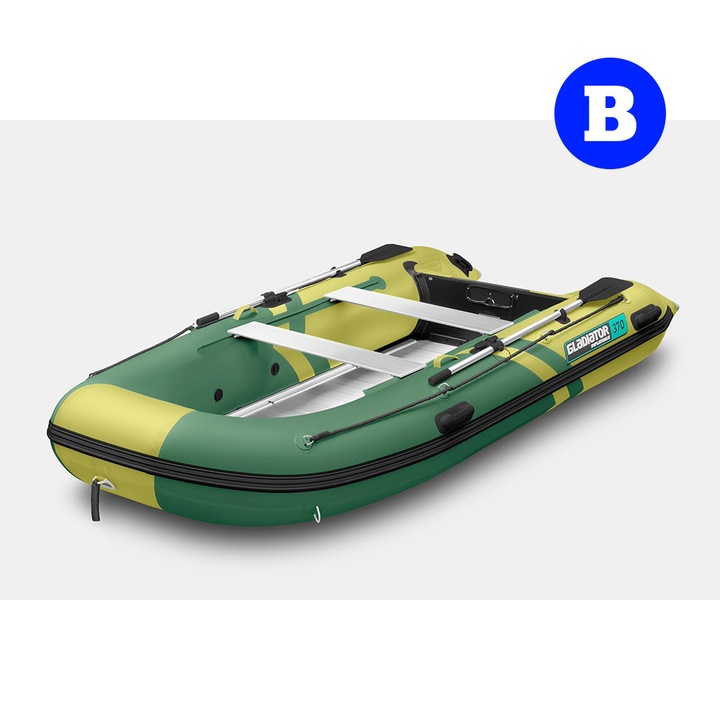Barcă gonflabilă Gladiator B370AL, chila gonflabilă, podea din aluminiu, capacitate 5 persoane, 370x172cm