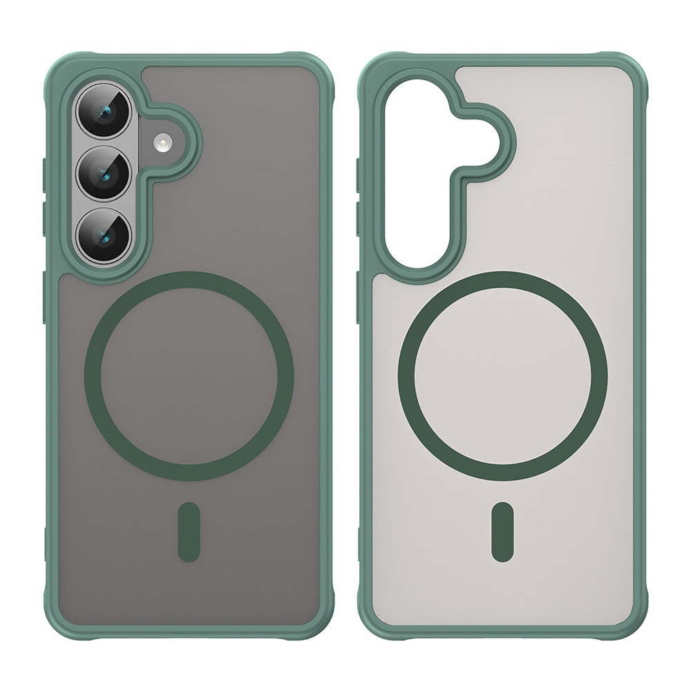 Husa Matte MagSafe pentru Samsung Galaxy S26, protectie completa, contur Verde
