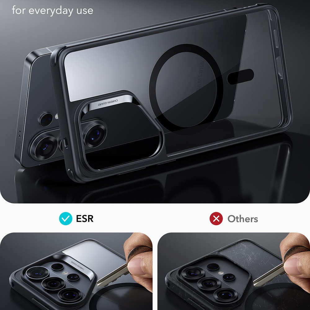 Husa Halolock Esr Magnetica, Compatibila Cu Samsung Galaxy S26 Ultra, Protectie La Camere, Anti Soc, Negru Transparent