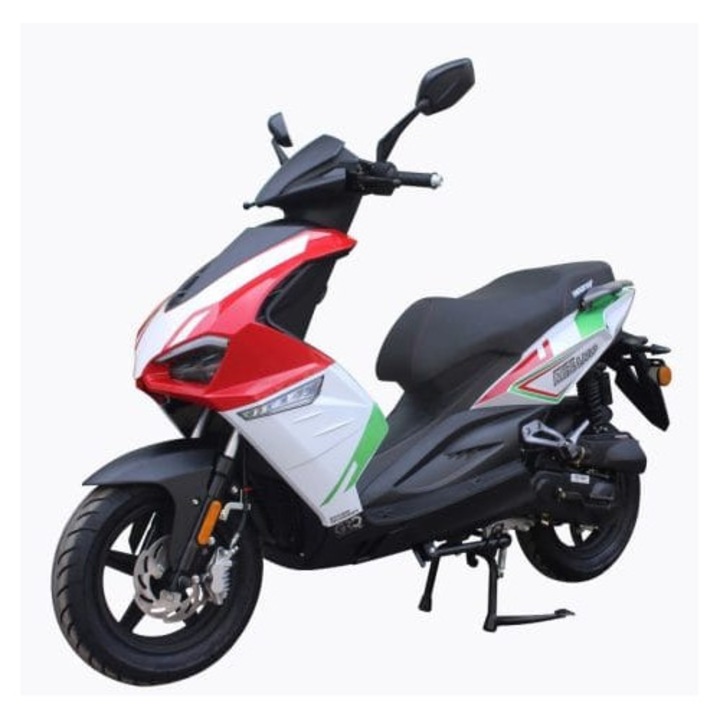 Scuter motor BSK Diablo, 49cc, viteza maxima 25km/h, dimensiuni 1910x670x1150mm, multicolor