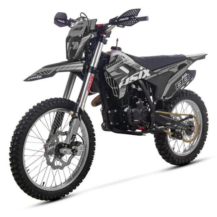 Motocicleta Cross Asix XB88 A3, 250cc, negru/gri, roti 21x18", pornire electric/picior