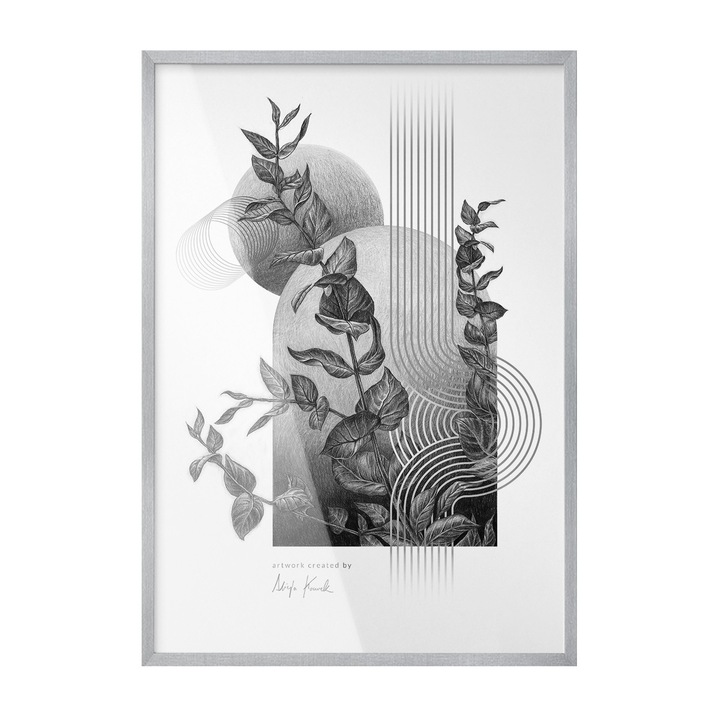 Tartós Képkeret És Fotókeret, Coloray, Minimalista Stílus, Tartós Szerkezet, Lakásdekoráció, Gyors Összeszerelés, Ezüstszín, 70 x 100 cm, 010770790060300282903