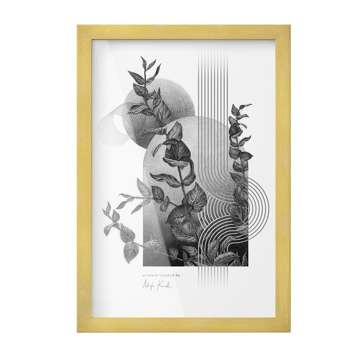 Klasszikus Fotókeret És Képkeret, Coloray, Univerzális Design, Bármilyen Belső Térhez Illik, Szobadekoráció, Aranyszín, 20 x 30 cm, 010770790010400282903