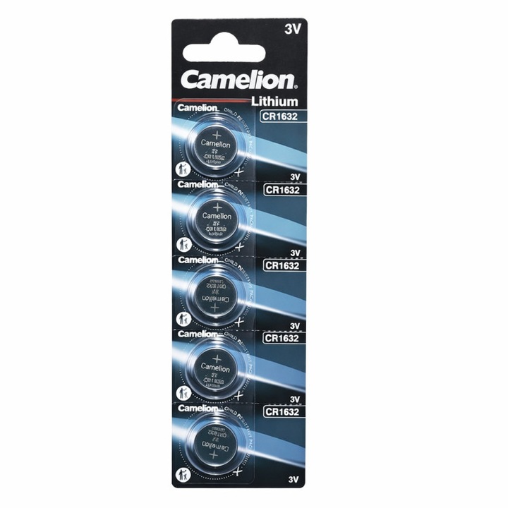 Baterie CR1632 Camelion 3V set 5 bucati