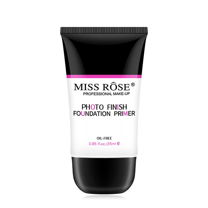 Baza de machiaj transparenta, Miss Rose, 25ml, hidratant, pentru toate tipurile de ten
