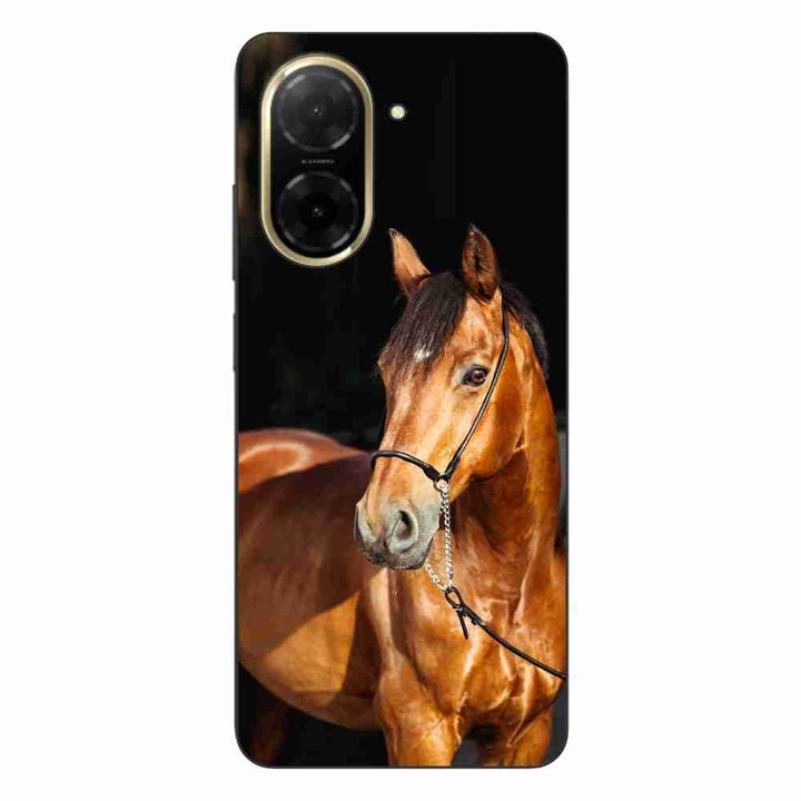 Husa compatibila cu Xiaomi Redmi A5 Silicon Gel Tpu Model Cal pe Fundal Negru