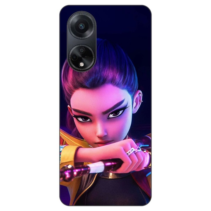 Husa compatibila cu Oppo A98 5G Silicon Gel Tpu Model KPop Demon Hunters Rumi