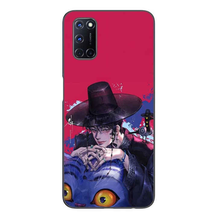 Husa compatibila cu Oppo A72 Silicon Gel Tpu Model KPop Demon Hunters Jinu Derpy and Sussie