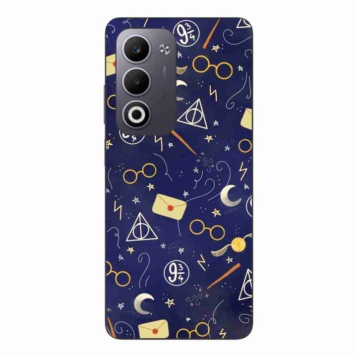 Husa compatibila cu Oppo A5 Silicon Gel Tpu Model Harry Potter Pattern Symbols
