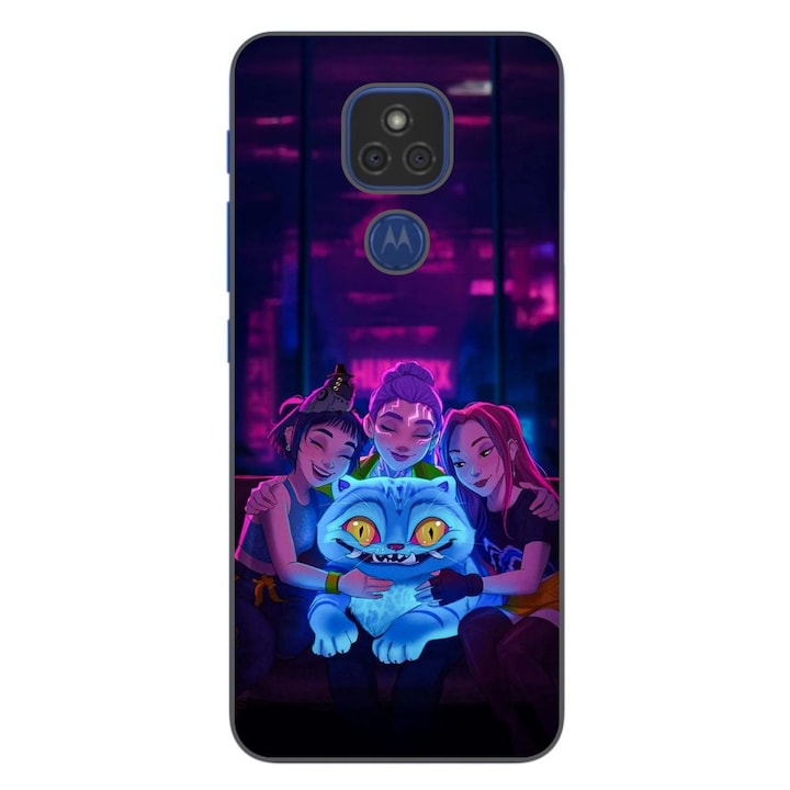 Husa compatibila cu Motorola Moto G9 Play Silicon Gel Tpu Model KPop Demon Hunters Happy Team