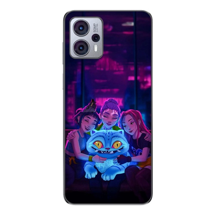 Husa compatibila cu Motorola Moto G13 Silicon Gel Tpu Model KPop Demon Hunters Happy Team