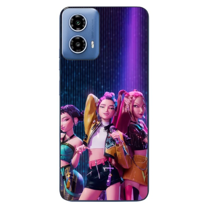 Husa compatibila cu Motorola Moto G34 Silicon Gel Tpu Model KPop Demon Hunters Rumi Mira Zoey on Scene