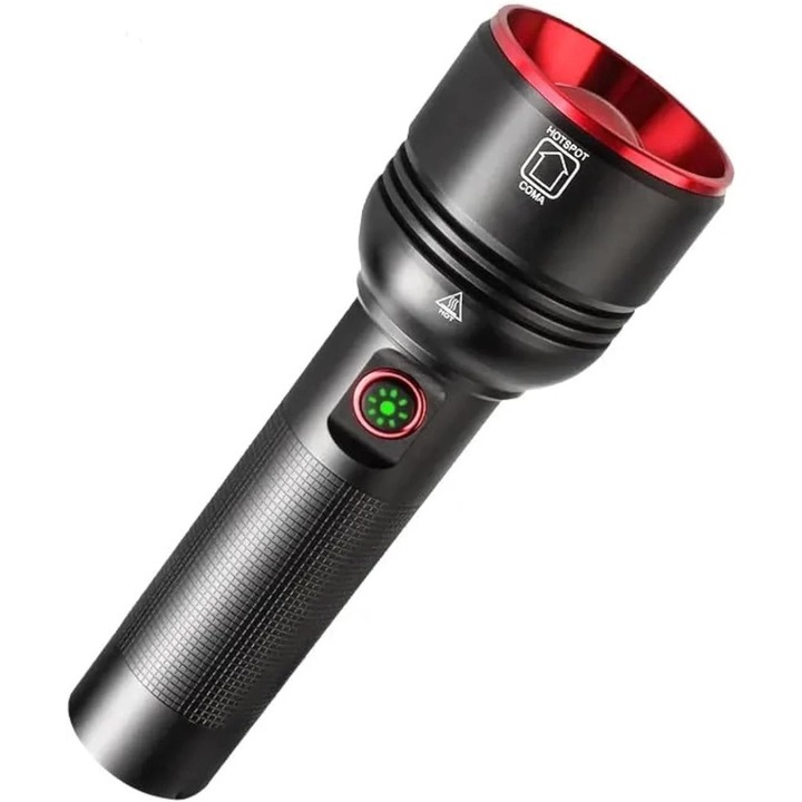 Тактически LED фенер, 1500 мл, 4 режима, удароустойчив