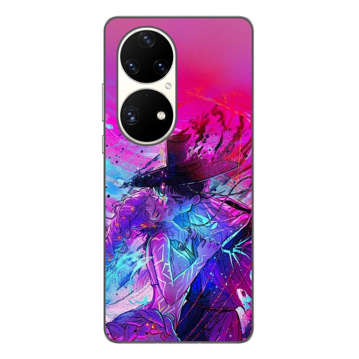 Husa compatibila cu Huawei P50 Pro Silicon Gel Tpu Model KPop Demon Hunters Rumi and Jinu Artistic Love