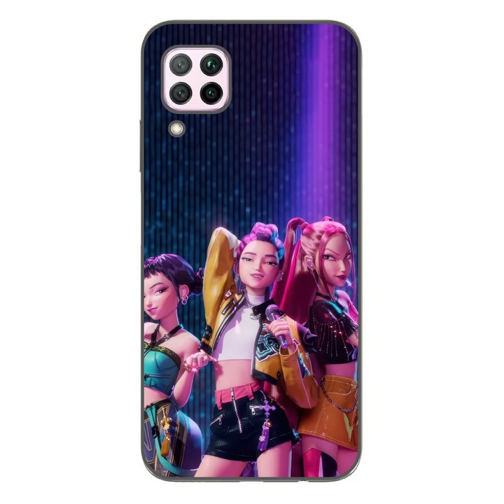 Husa compatibila cu Huawei P40 Lite Silicon Gel Tpu Model KPop Demon Hunters Rumi Mira Zoey on Scene