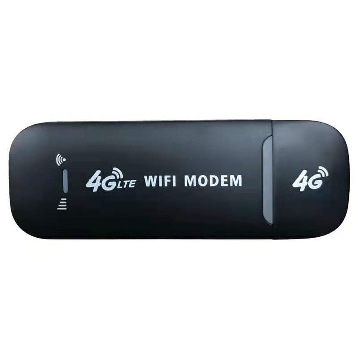 Router wireless 4G LTE, 150Mbps, design leopard, portabil, negru