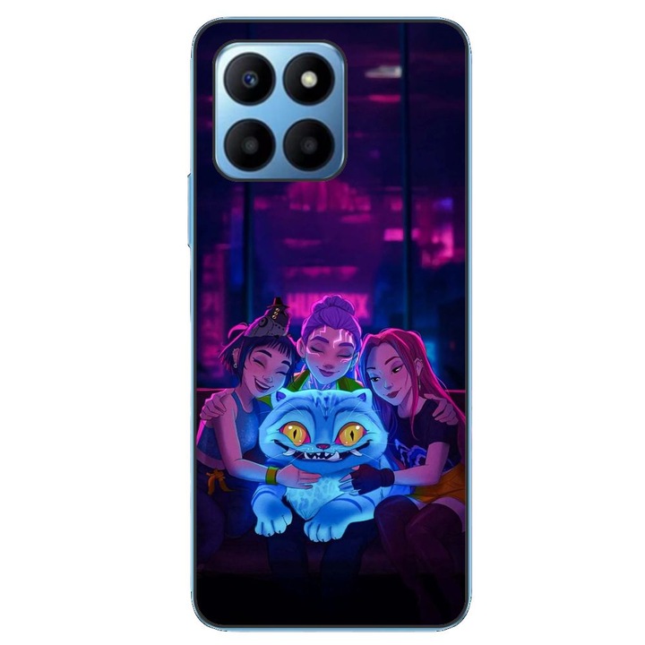 Husa compatibila cu Honor 70 Lite Silicon Gel Tpu Model KPop Demon Hunters Happy Team