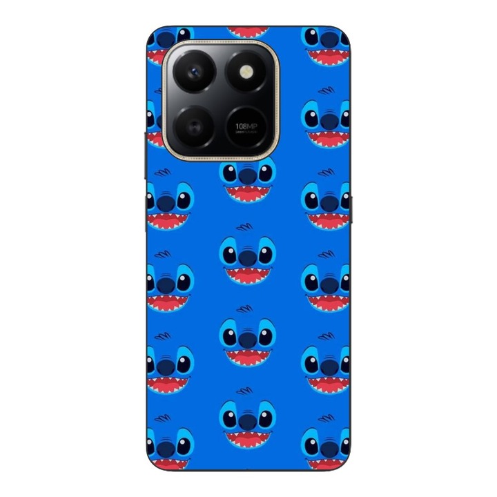 Husa compatibila cu Honor X7d Silicon Gel Tpu Model Stitch Face Pattern