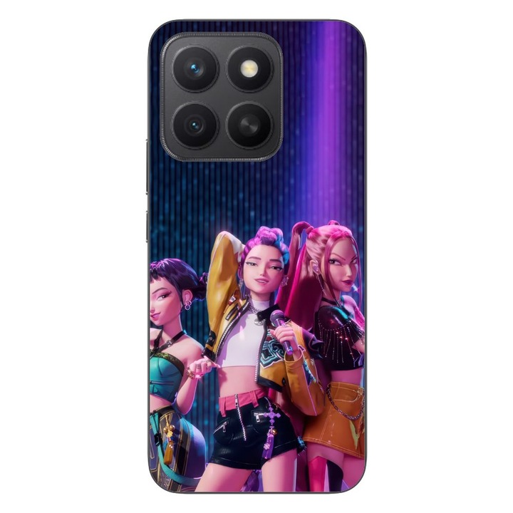 Husa compatibila cu Honor X8c Silicon Gel Tpu Model KPop Demon Hunters Rumi Mira Zoey on Scene