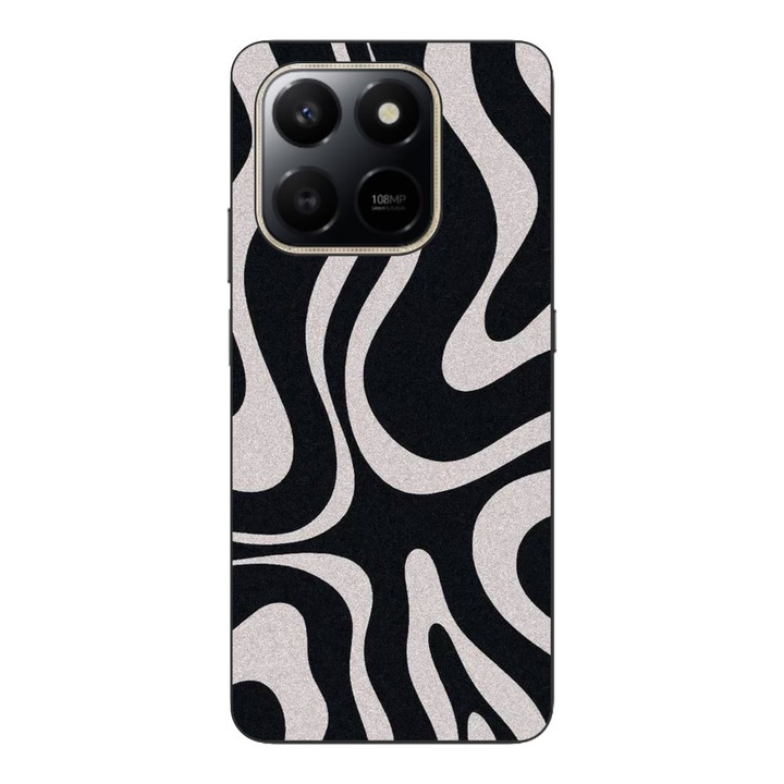 Husa compatibila cu Honor X7d Silicon Gel Tpu Model Monochrome Hypnotic