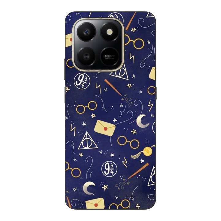 Husa compatibila cu Honor 400 Smart Silicon Gel Tpu Model Harry Potter Pattern Symbols