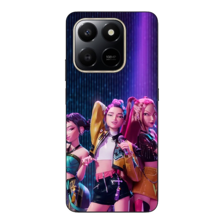Husa compatibila cu Honor X7d Silicon Gel Tpu Model KPop Demon Hunters Rumi Mira Zoey on Scene