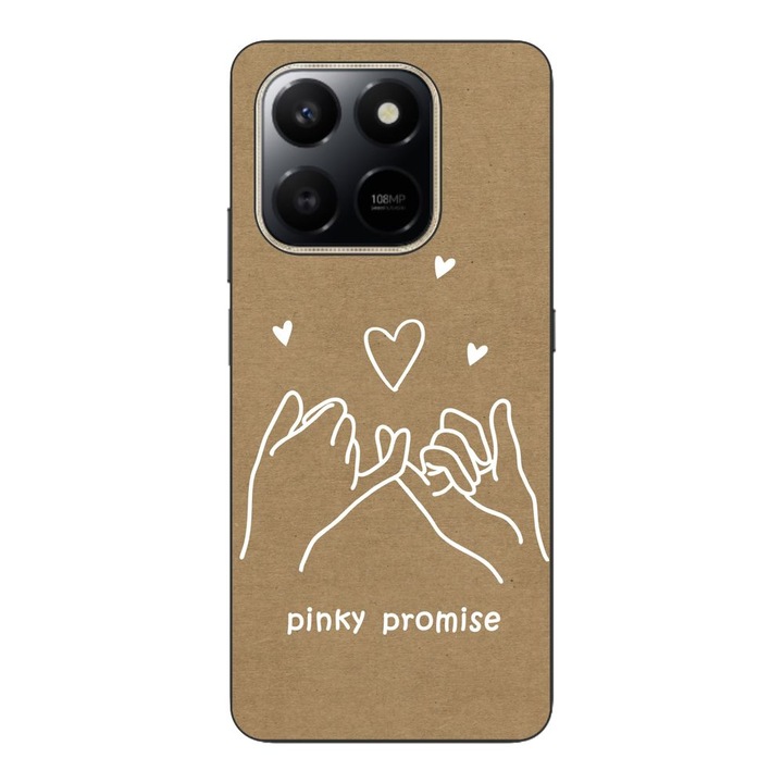 Husa compatibila cu Honor X7d Silicon Gel Tpu Model BFF Pinky Promise