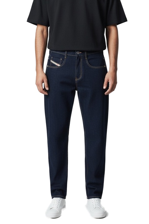 Blugi barbati Diesel D-Strukt 2001297 16121-47, Regular Fit, Talie medie, Bumbac, W30, Albastru închis