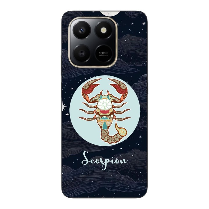 Husa compatibila cu Honor X7d Silicon Gel Tpu Model Horoscop Scorpion