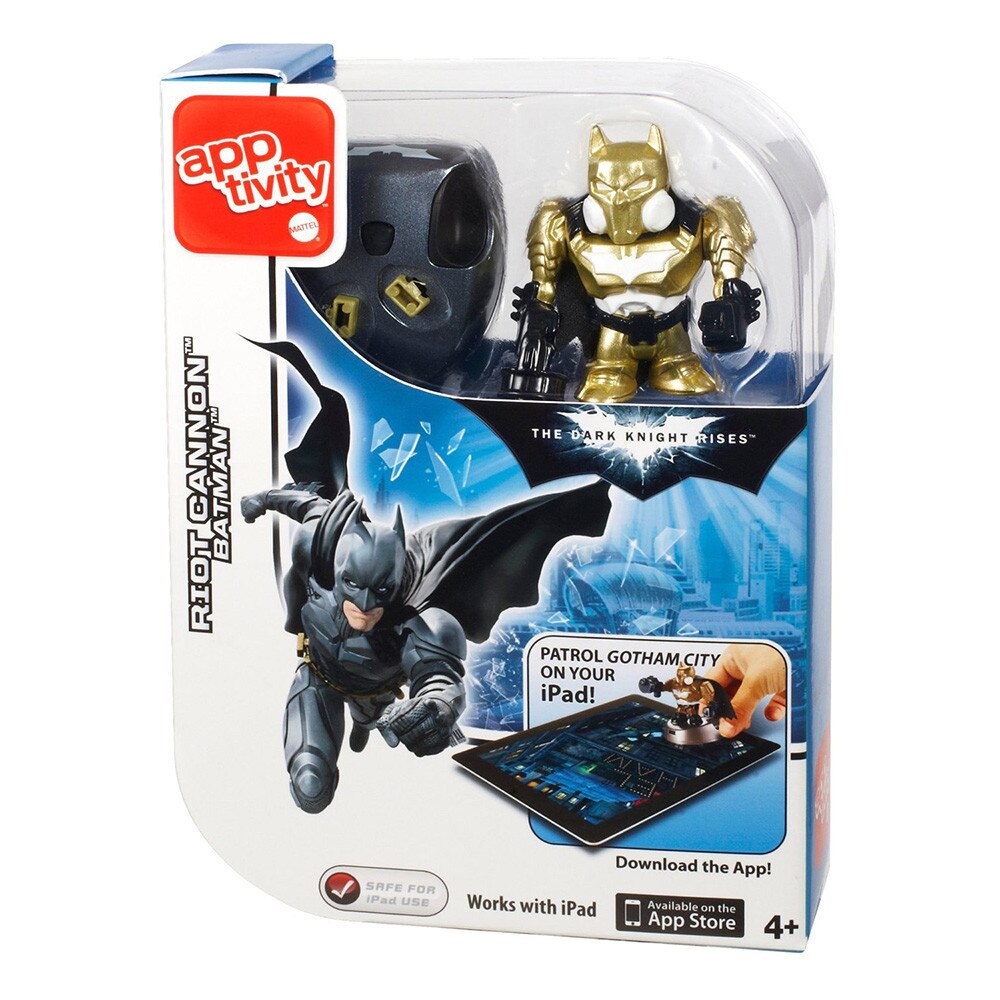 Figurină Mattel Batman Dark Knight 18414-B F, Riot Cannon Batman, Auriu ...