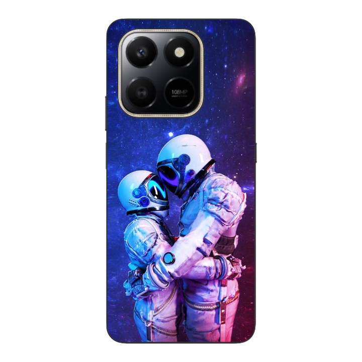 Husa compatibila cu Honor X7d Silicon Gel Tpu Model Astronauts Couple