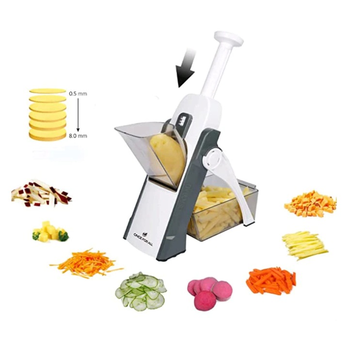 Feliator si Razatoare Legume, Multifunctional – 30 Taieturi, Pliabil