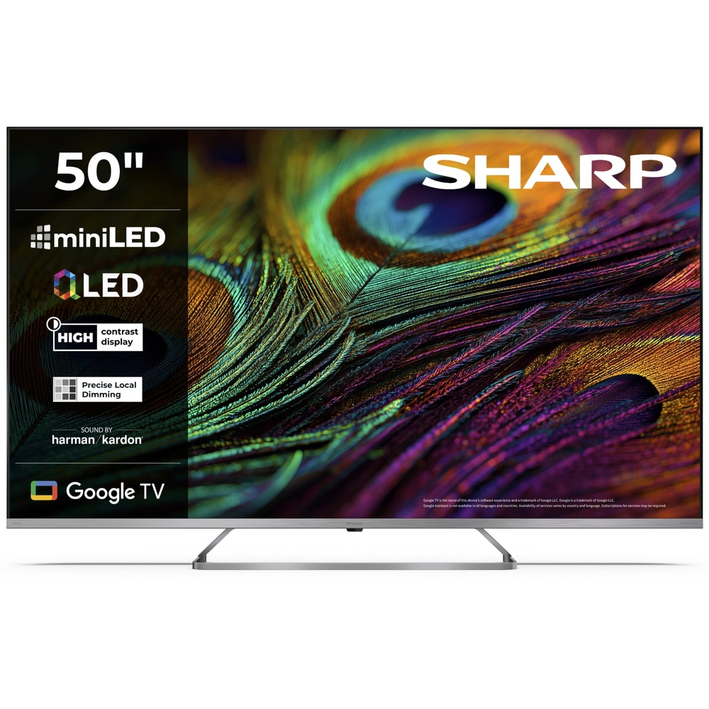 Televizor QLED MiniLED Sharp 50", 127cm, Ultra HD 4K, Smart TV