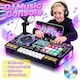 Set complet DJ pentru copii cu Microfon, Excitat®, Bluetooth, mixer, plachete rotative, 12 piste MIDI, 12 taste de efect, instrumente de percutie colorate, pian, Lumini Colorate, Jocuri Interactive, Jucarie Educativa Sigura pentru Copii 3–8+ Ani