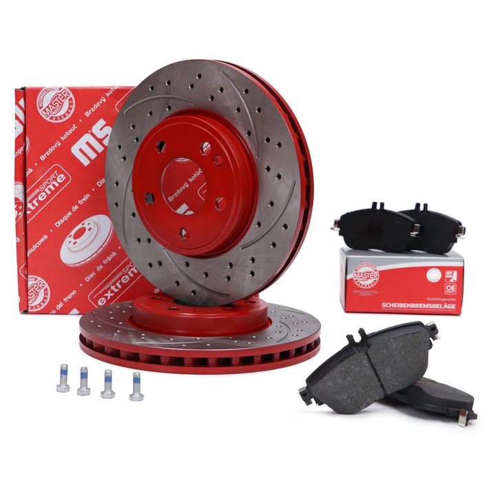 Master-Sport féktárcsa és fékbetét készlet, Mercedes-Benz CLA, A, B, GLA, 13046027792N, 2 darab