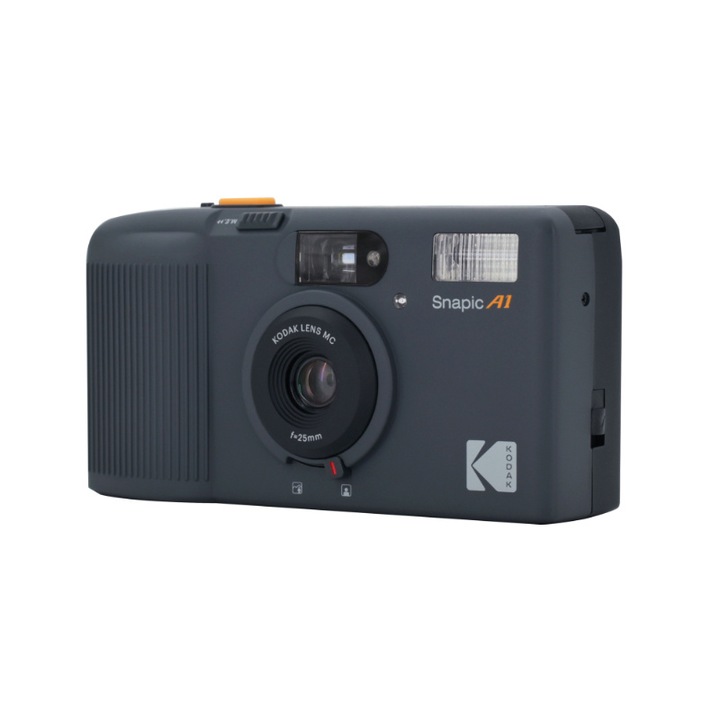 Aparat foto cu film KODAK Snapic A1 35mm, Gri Rhino