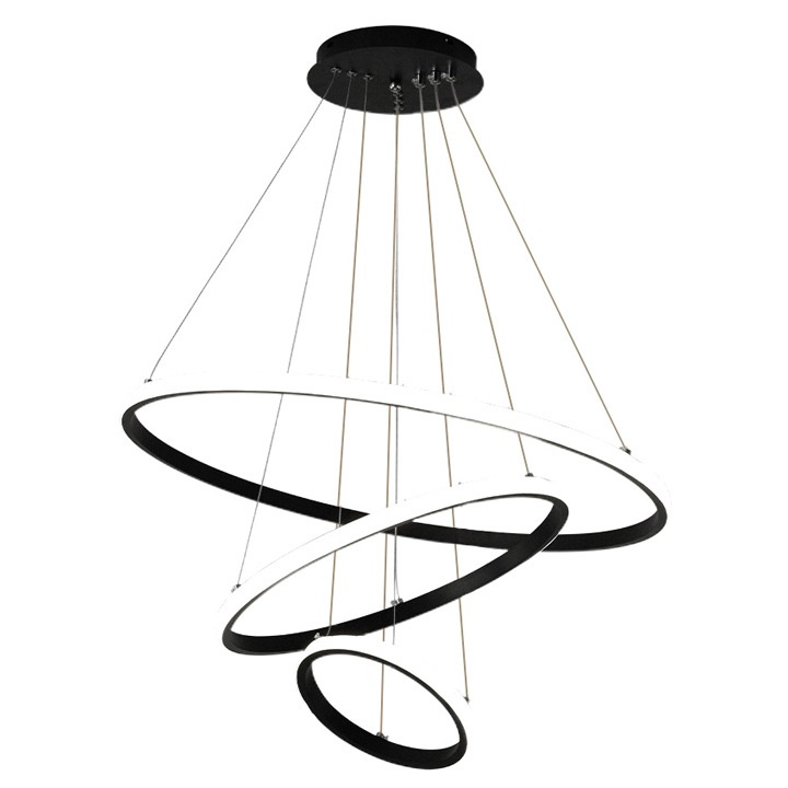 Pendul, FLAG LIGHT, FlagLight, 220v, 40+40w, Diametru 20/40/60cm, Negru