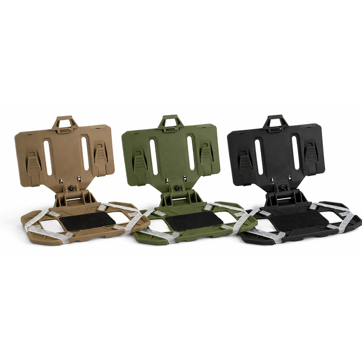 Suport de telefon pentru vestă tactică – pliabil, compatibil MOLLE, Negru