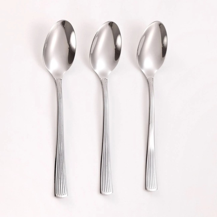 Lingurite din Otel Inoxidabil "Linear" 14,5cm - 3buc