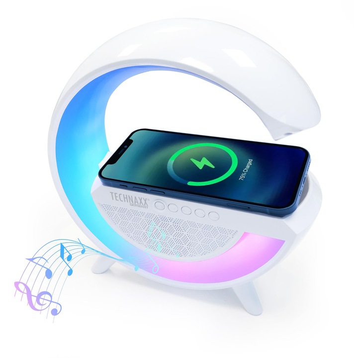 Difuzor portabil Technaxx TX-264, wireless, RGB, 10W, 9.8x9.53x3.54cm