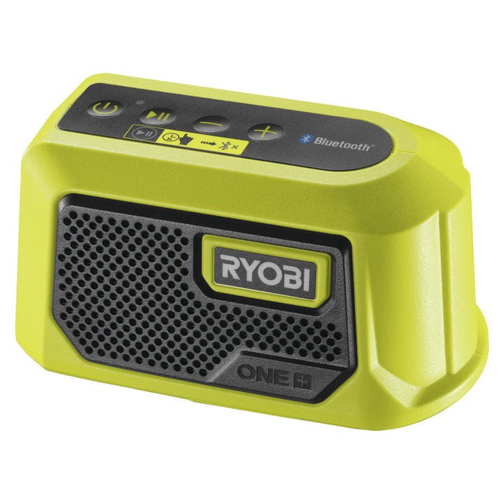 Difuzor portabil RYOBI RBTM18-0 Bluetooth, 5w, alimentat cu acumulator, 5, 55x3, 82x3, 46cm