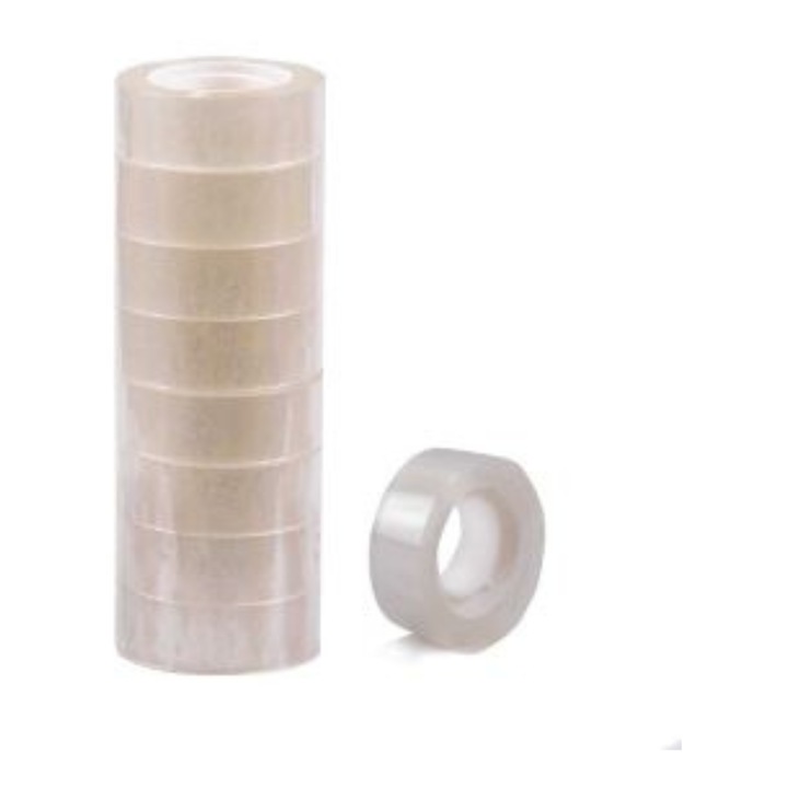 Bandă adezivă transparentă 18 mm x 30 m