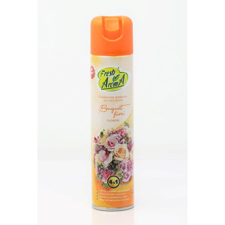 Fresh Aroma Légfrissítő Spray 300ml, Bouquet Fiori, Aeroszol