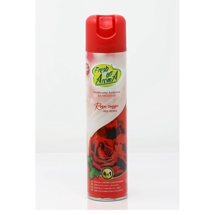 Fresh Aroma Spray deodorant 300ml, parfum trandafir, aerosol