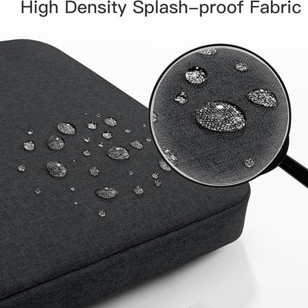 Husa de Protectie 360° pentru Laptop 13/14 Inch, Excitat®, Compatibila cu MacBook Air 13, MacBook Pro 14 M4, M3, M2, M1, Surface Laptop 7, Geanta de laptop, Rezistenta la Apa, cu Buzunar pentru Accesorii, Negru