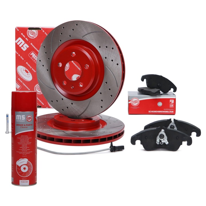 Master-Sport féktárcsa és fékbetét készlet, tárcsafék, 13046027462N, 2912001500, 1.8 TFSI, 2.0 TDI, 2007-2015