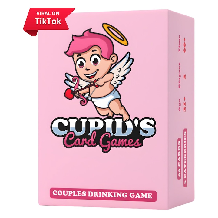 Настолна игра Miraza Cupid Solitaire, 99 карти, 3 режима на игра, за двойки, 9.5x6.5x5см