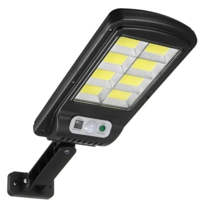 Proiector Solar LED TehnoFusion cu Senzor de Miscare si Telecomanda, 3 Moduri de Iluminare, Rezistent la Intemperii