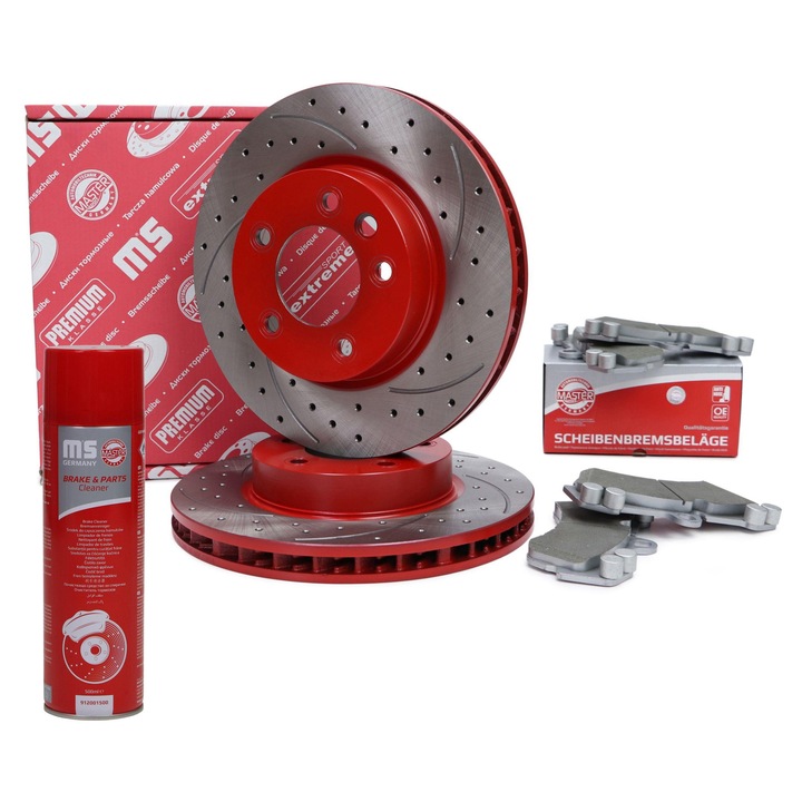 Fékbetét és féktárcsa készlet Master-Sport, tárcsafék, 13046049922K-SET-MS, 130x150mm